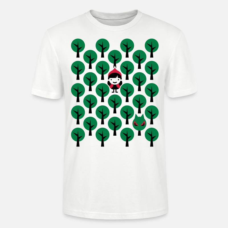 Fairytale - Märchen - Rotkäppchen - Wolf - Grafik - Stanley/Stella Unisex Bio-T-Shirt CRAFTER - Weiß