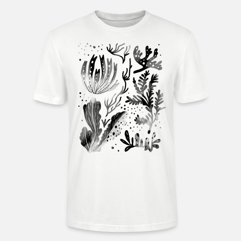 Plongée sous-marine aux algues - T-shirt bio CRAFTER Stanley Stella Unisexe - blanc