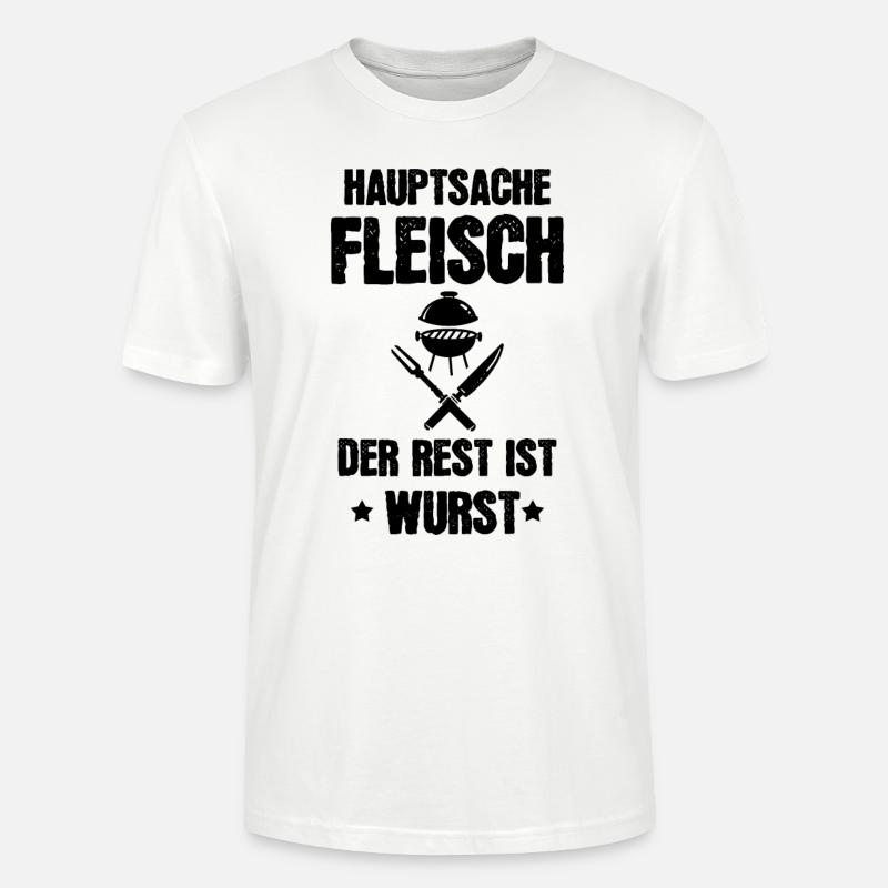 Lustiger Grillspruch Geschenkidee - Stanley/Stella Unisex Bio-T-Shirt CRAFTER - Weiß