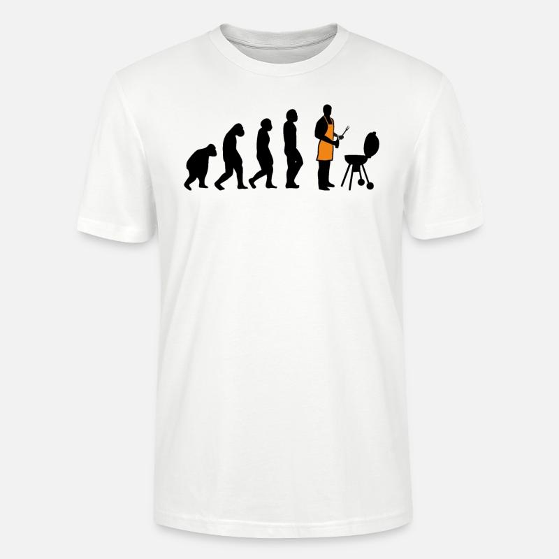 EVOLUTION GRILL - Stanley/Stella Unisex Bio-T-Shirt CRAFTER - Weiß