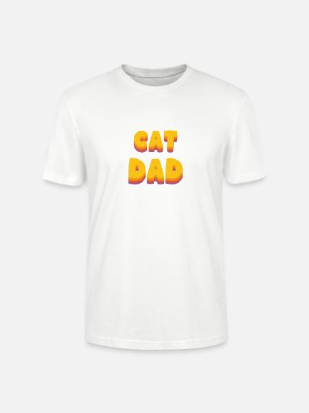 CatDad - Stanley/Stella Unisex Bio-T-Shirt CRAFTER - Weiß