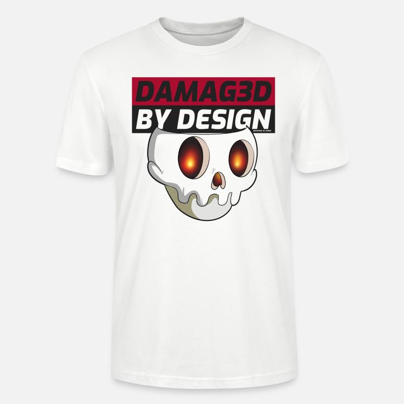 Endommagé par la conception : Crâne - T-shirt bio CRAFTER Stanley Stella Unisexe - blanc