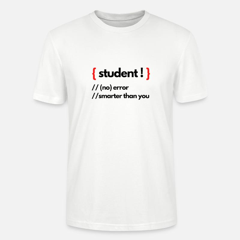 STUDENT - Stanley/Stella Unisex Bio-T-Shirt CRAFTER - Weiß