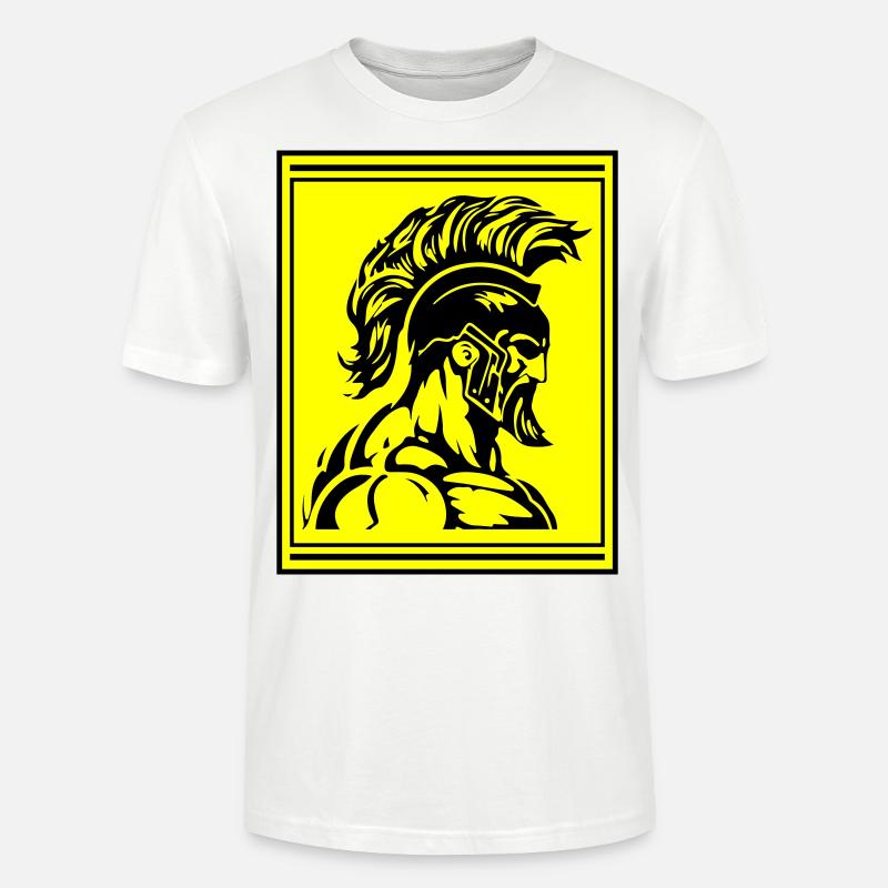 Muscles de gladiateurs guerriers spartiates - T-shirt bio CRAFTER Stanley Stella Unisexe - blanc