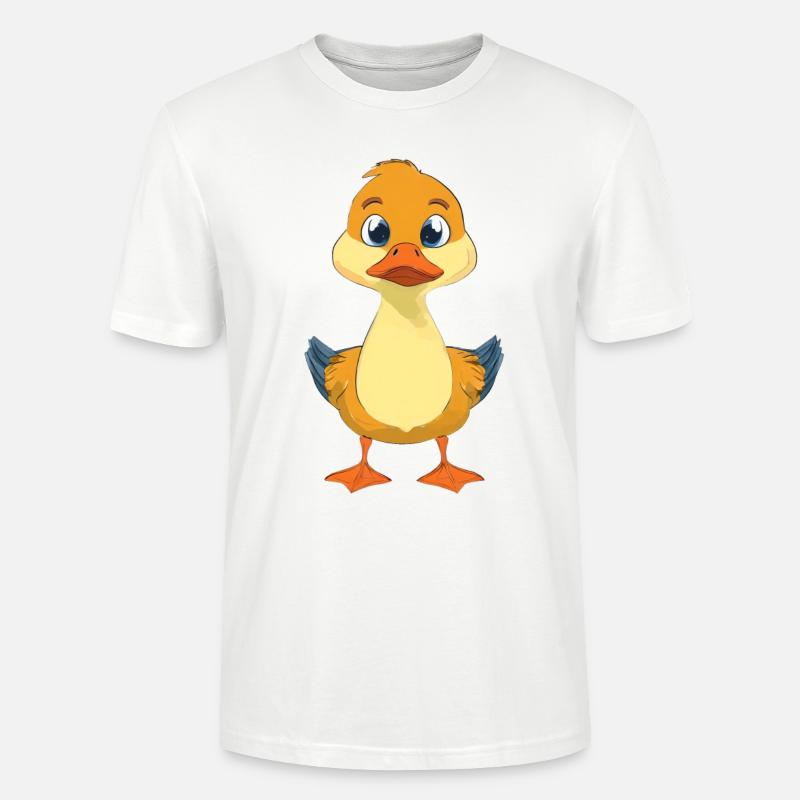 Canard mignon - T-shirt bio CRAFTER Stanley Stella Unisexe - blanc