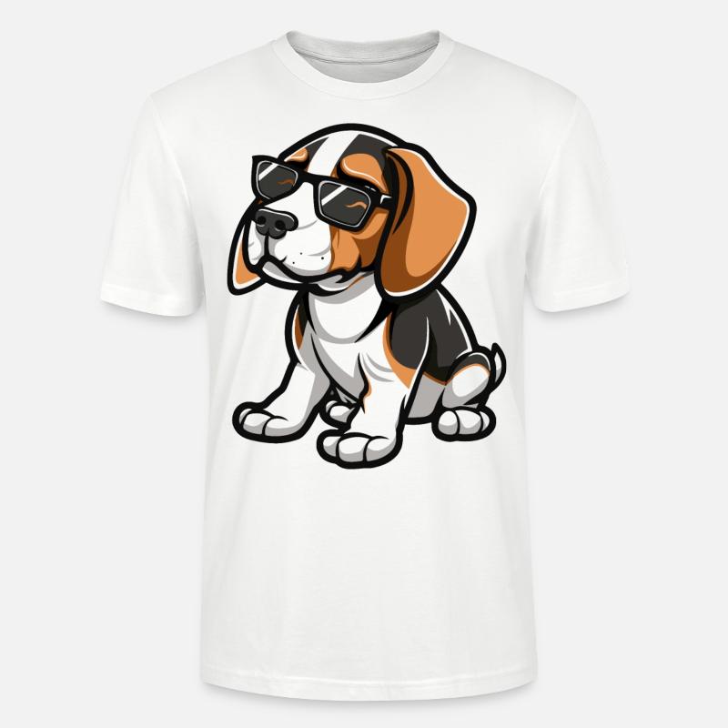 Beagle Hund - Stanley/Stella Unisex Bio-T-Shirt CRAFTER - Weiß