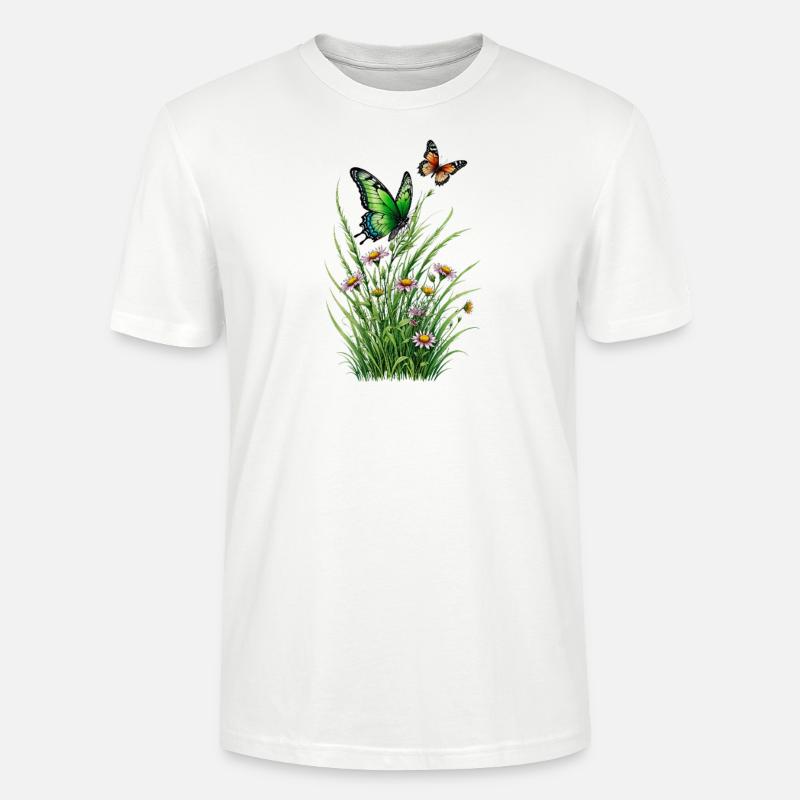papillon papillon papillon papillon - T-shirt bio CRAFTER Stanley Stella Unisexe - blanc