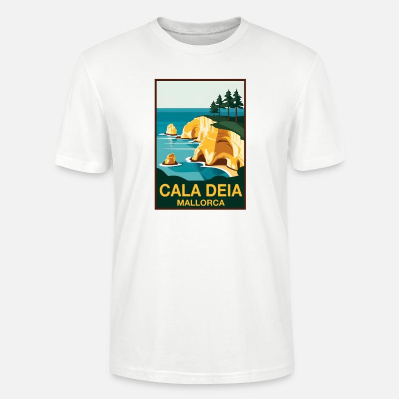 Cala Deia Mallorca - Stanley/Stella Unisex Bio-T-Shirt CRAFTER - Weiß
