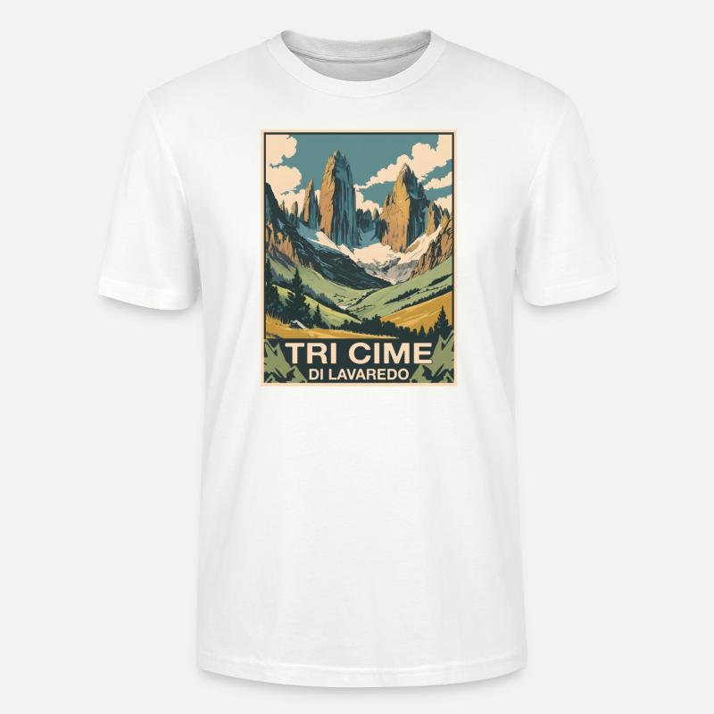 Tri Cime Dolomiten - Stanley/Stella Unisex Bio-T-Shirt CRAFTER - Weiß