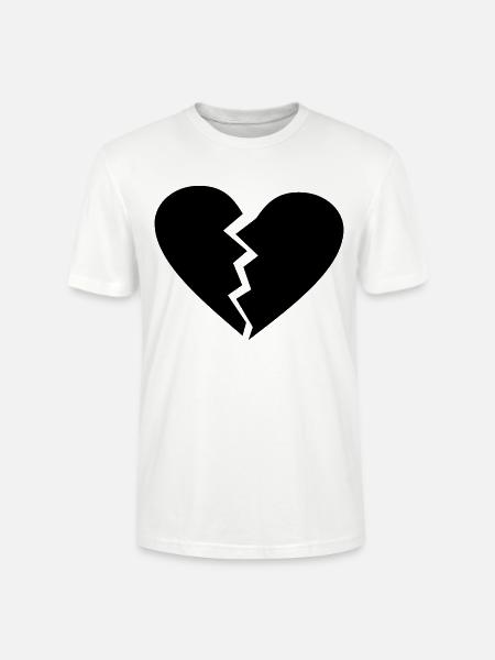 love broken heart - Stanley/Stella Unisex Bio-T-Shirt CRAFTER - Weiß