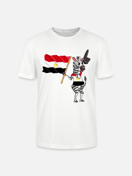 Egyptian zebra - Stanley/Stella CRAFTER Unisex Organic T-Shirt - white