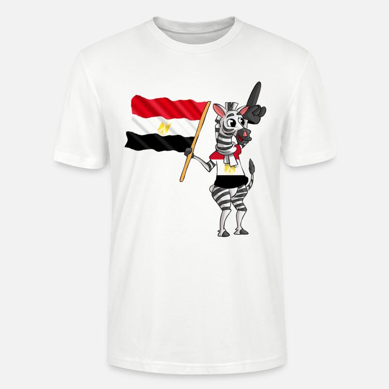 Egyptiens Zebra - T-shirt bio CRAFTER Stanley Stella Unisexe - blanc