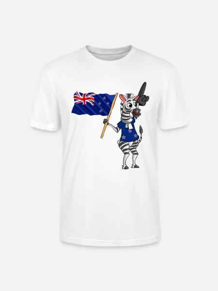 Néo-Zélandais Zebra - T-shirt bio CRAFTER Stanley Stella Unisexe - blanc