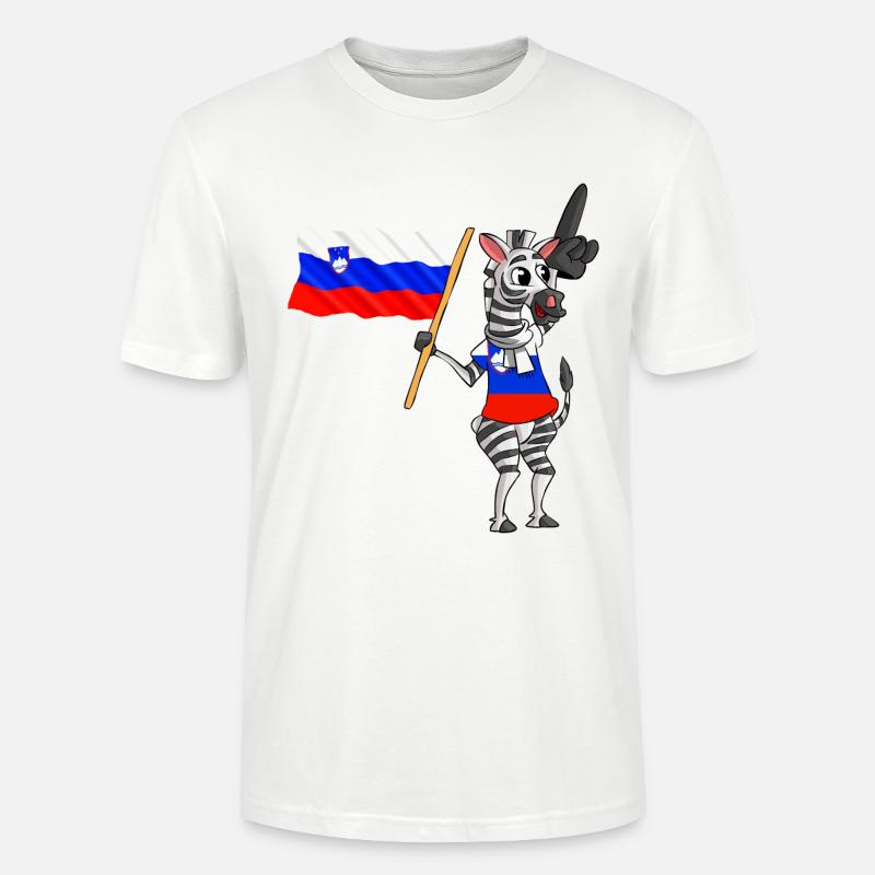 Zebra Slovénie - T-shirt bio CRAFTER Stanley Stella Unisexe - blanc