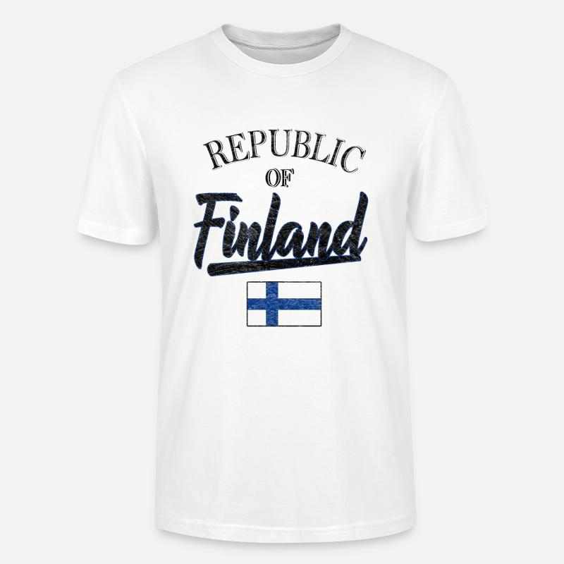 Finlande - T-shirt bio CRAFTER Stanley Stella Unisexe - blanc