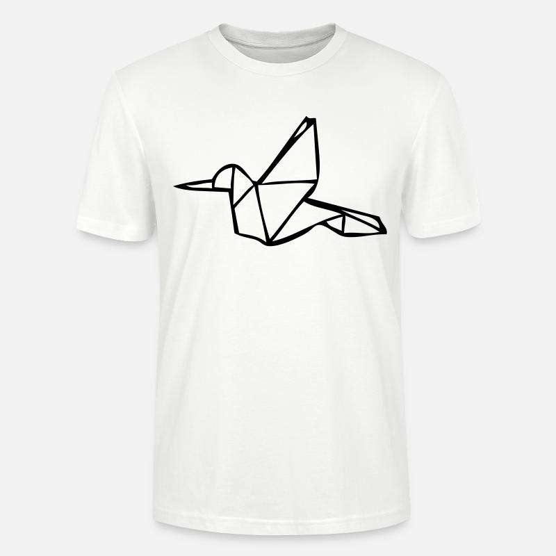 Origami Eisvogel - Stanley/Stella Unisex Bio-T-Shirt CRAFTER - Weiß