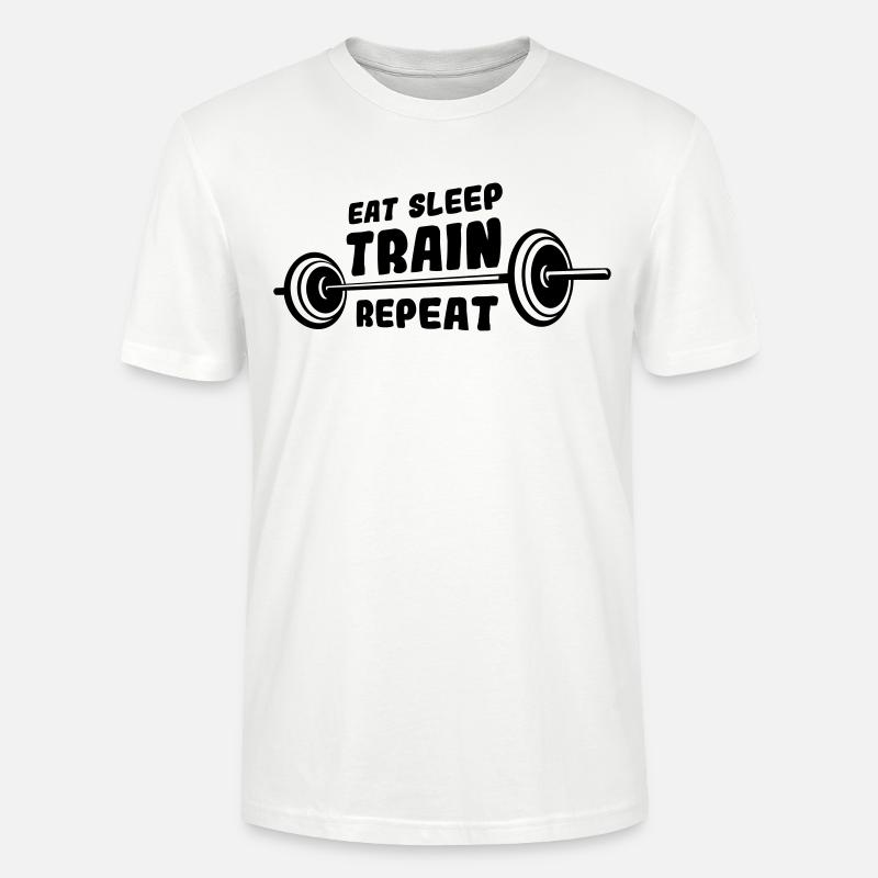 Bodybuilder Spruch - Stanley/Stella Unisex Bio-T-Shirt CRAFTER - Weiß