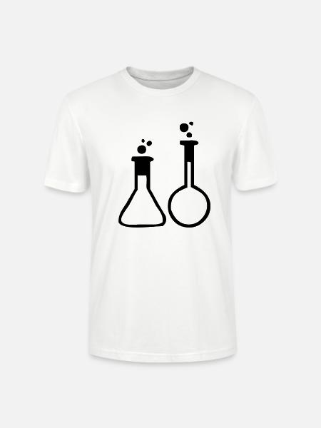 Gläser im Labor - Stanley/Stella Unisex Bio-T-Shirt CRAFTER - Weiß