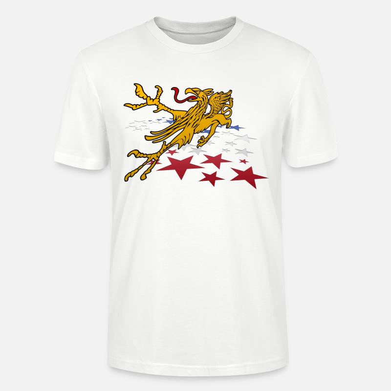 Rostocker Greif 3D - T-shirt bio CRAFTER Stanley Stella Unisexe - blanc