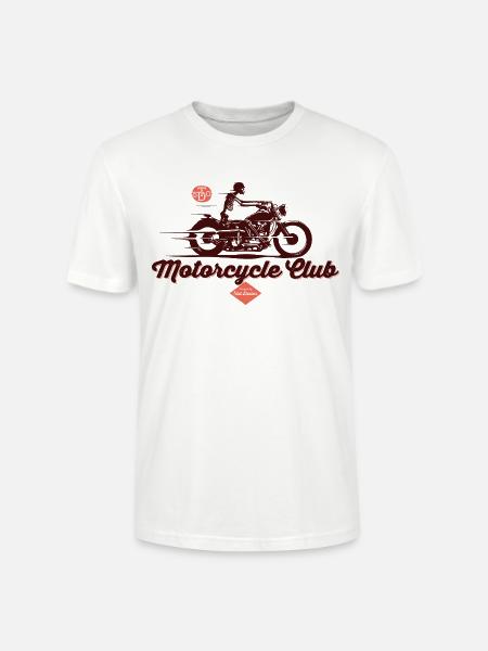 motorcycle club - Stanley/Stella Unisex Bio-T-Shirt CRAFTER - Weiß