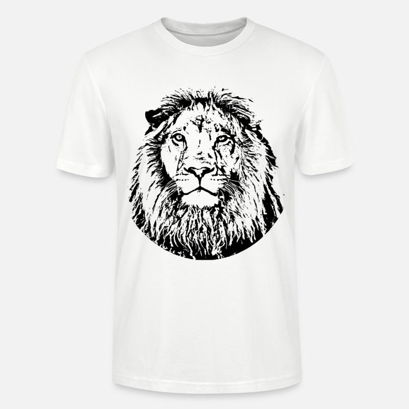 Löwe - Stanley/Stella Unisex Bio-T-Shirt CRAFTER - Weiß