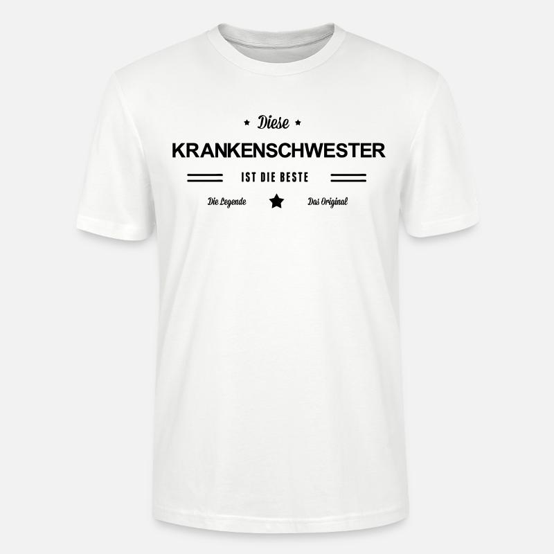 Beste Krankenschwester - Stanley/Stella Unisex Bio-T-Shirt CRAFTER - Weiß