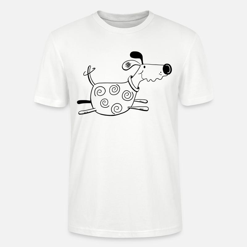 Drolliger Hund - Dog - Hunde - Comic - Stanley/Stella Unisex Bio-T-Shirt CRAFTER - Weiß