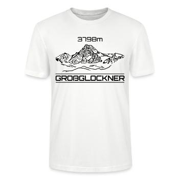 Großglockner, Hohe Tauern, Glockner, Alpen, Berg - Stanley/Stella Unisex Bio-T-Shirt CRAFTER - Weiß - Vorne - Alina (178cm) & Michal (187cm)