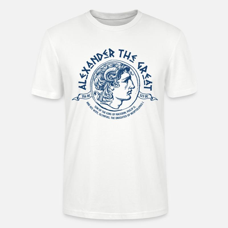 Alexander der große Mazedonien - Stanley/Stella Unisex Bio-T-Shirt CRAFTER - Weiß