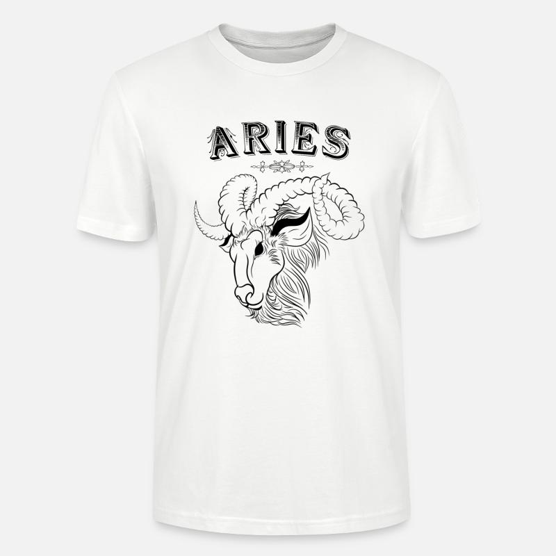 Aries Sternzeichen Widder - Stanley/Stella Unisex Bio-T-Shirt CRAFTER - Weiß