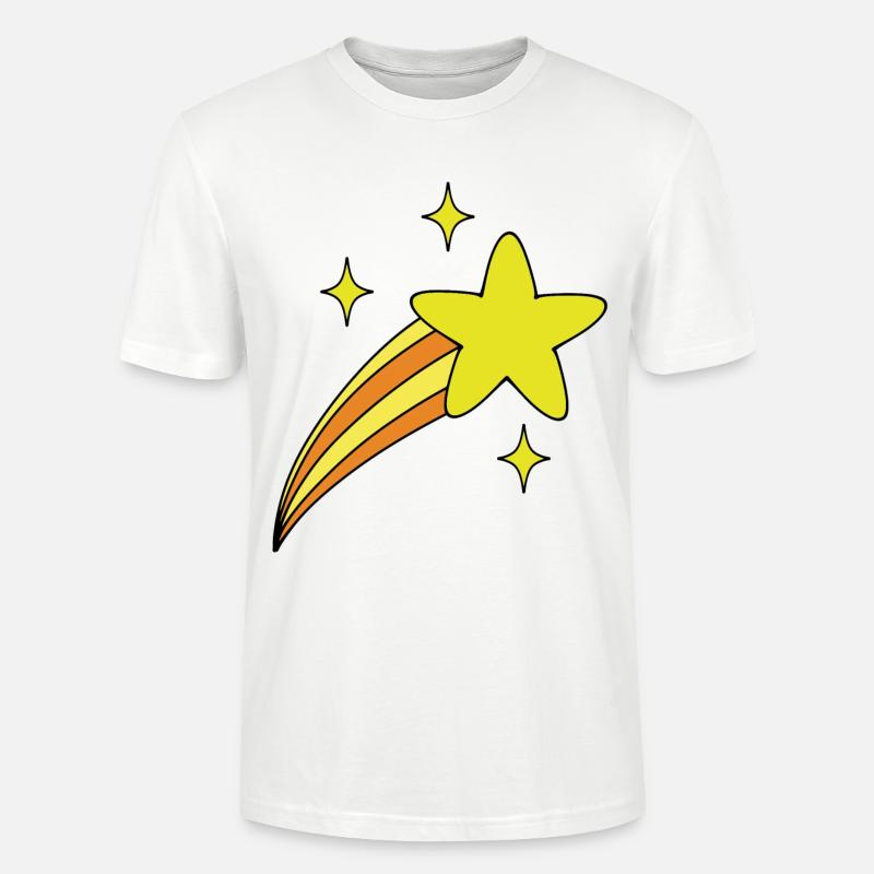 Étoile avec queue - T-shirt bio CRAFTER Stanley Stella Unisexe - blanc