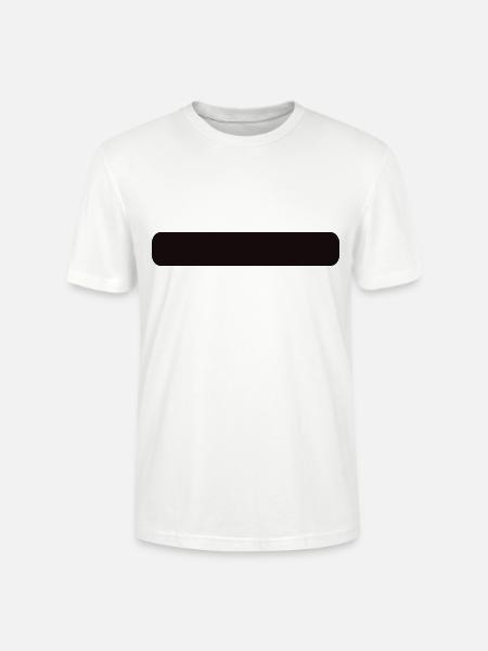 Banner schlicht rund schwarz - Stanley/Stella Unisex Bio-T-Shirt CRAFTER - Weiß