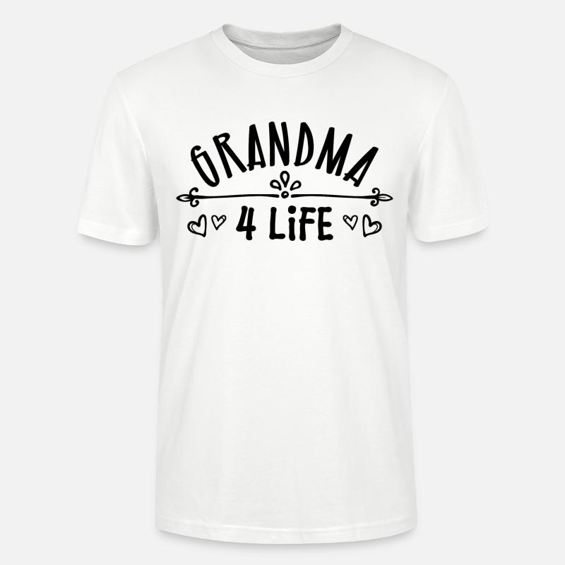 Gratuliere Oma Großmutter Statement Rentnerin - Stanley/Stella Unisex Bio-T-Shirt CRAFTER - Weiß