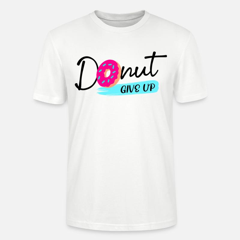 Donut Süßigkeiten Statement Naschen Lecker - Stanley/Stella Unisex Bio-T-Shirt CRAFTER - Weiß