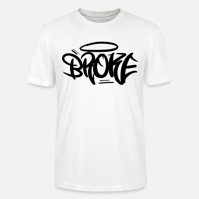 Broke Graffiti Design Style - Stanley/Stella Unisex Bio-T-Shirt CRAFTER - Weiß