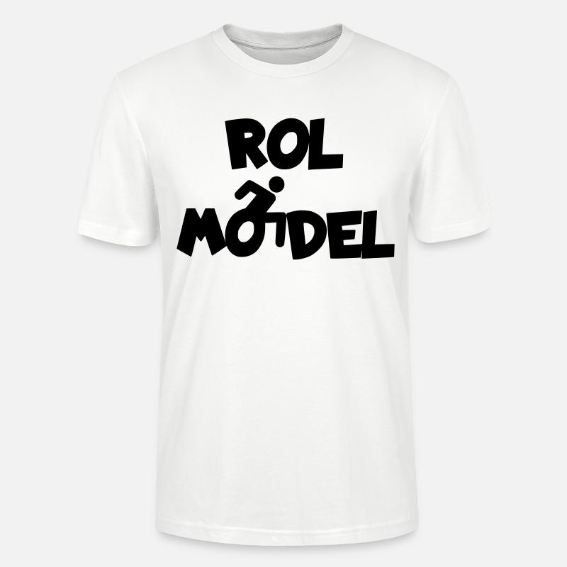 Jeder Rollstuhlfahrer ist ein Vorbild # - Stanley/Stella Unisex Bio-T-Shirt CRAFTER - Weiß