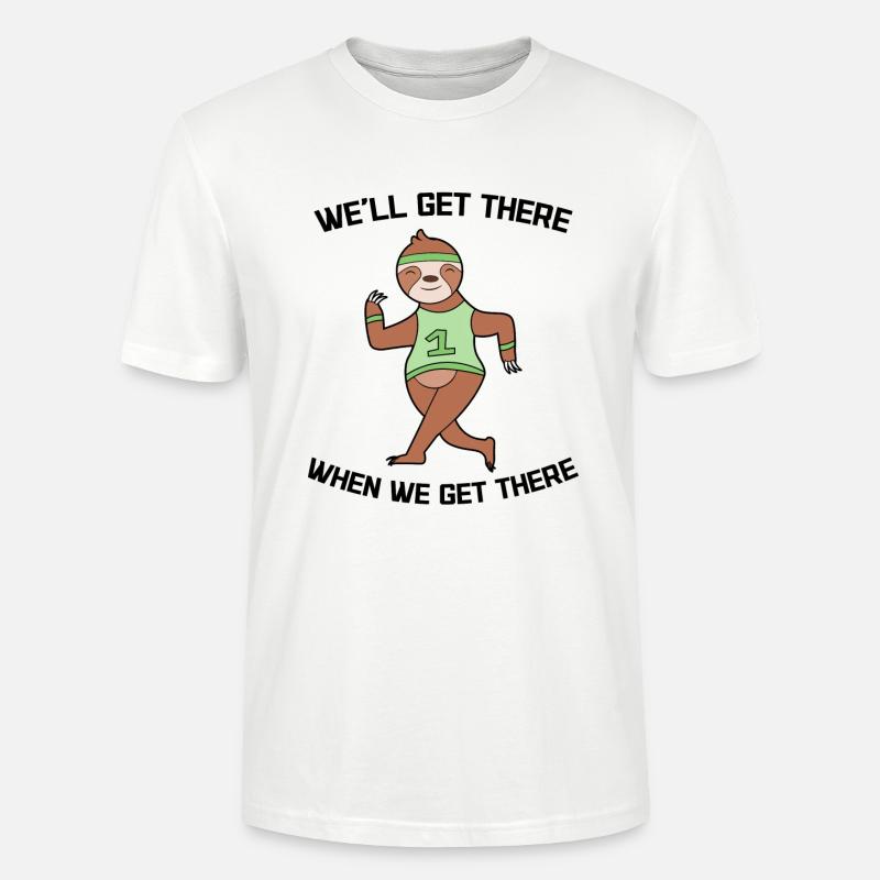 Cool Statement Faultier Langsam Dschungel Tier - Stanley/Stella Unisex Bio-T-Shirt CRAFTER - Weiß