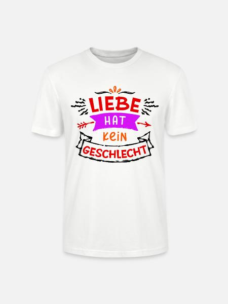 Lgbt Gleichgeschlechtliche Partnerschaft Statement - Stanley/Stella Unisex Bio-T-Shirt CRAFTER - Weiß