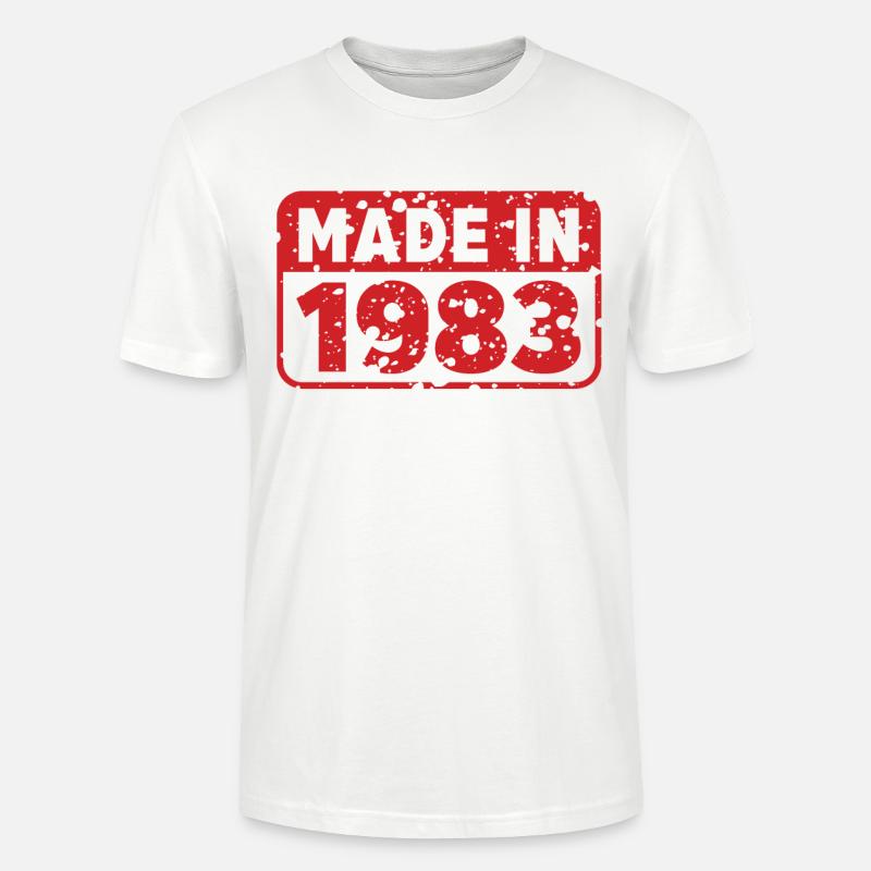 Fabriqué simplement en 1983 - T-shirt bio CRAFTER Stanley Stella Unisexe - blanc