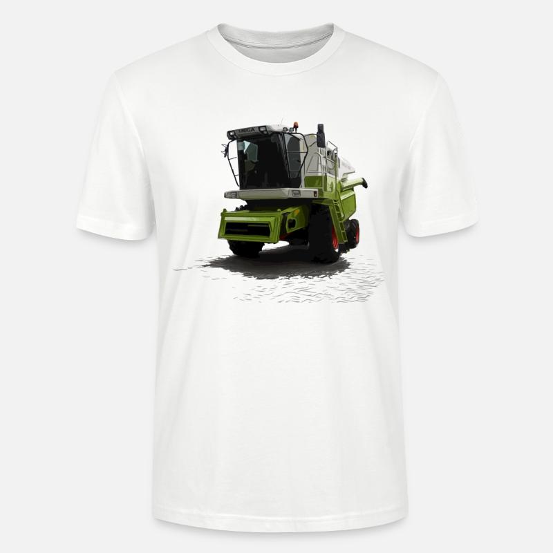 Moissonneuse-batteuse Mega 360 - T-shirt bio CRAFTER Stanley Stella Unisexe - blanc