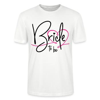 MARIÉE À CŒUR ENTERREMENT DE VIE DE JEUNE FILLE - T-shirt bio CRAFTER Stanley Stella Unisexe - blanc - Devant - Alina (178cm) & Michal (187cm)