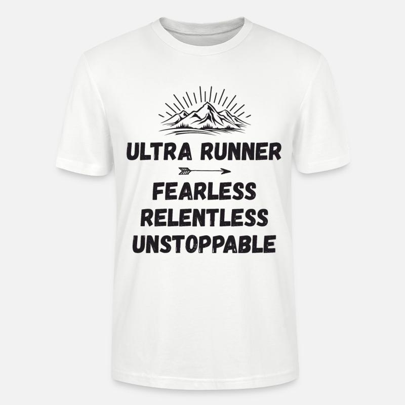Ultra Runner - Intrépide. Implacable. Imparable. - T-shirt bio CRAFTER Stanley Stella Unisexe - blanc