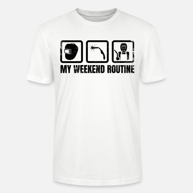 Ma routine du week-end - T-shirt bio CRAFTER Stanley Stella Unisexe - blanc