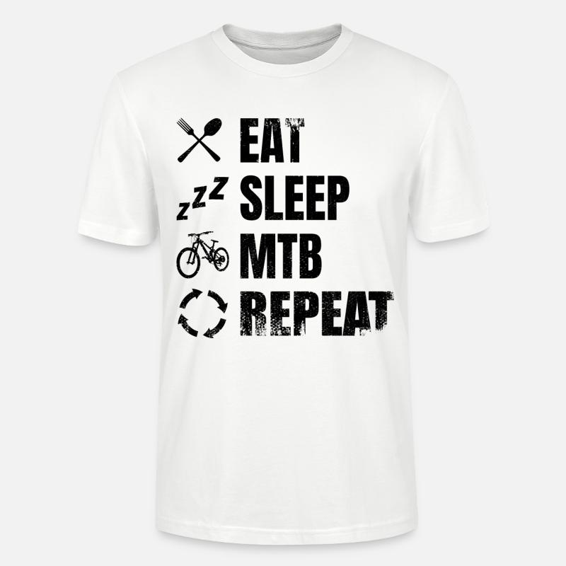 Mountainbiker Routine - Stanley/Stella Unisex Bio-T-Shirt CRAFTER - Weiß