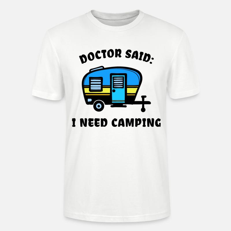 Camper Camping Wohnmobil Statement Wanderer - Stanley/Stella Unisex Bio-T-Shirt CRAFTER - Weiß
