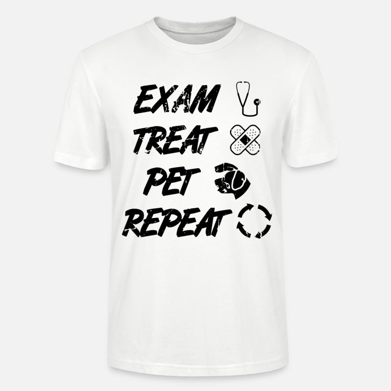 Tiermediziner Routine - Stanley/Stella Unisex Bio-T-Shirt CRAFTER - Weiß