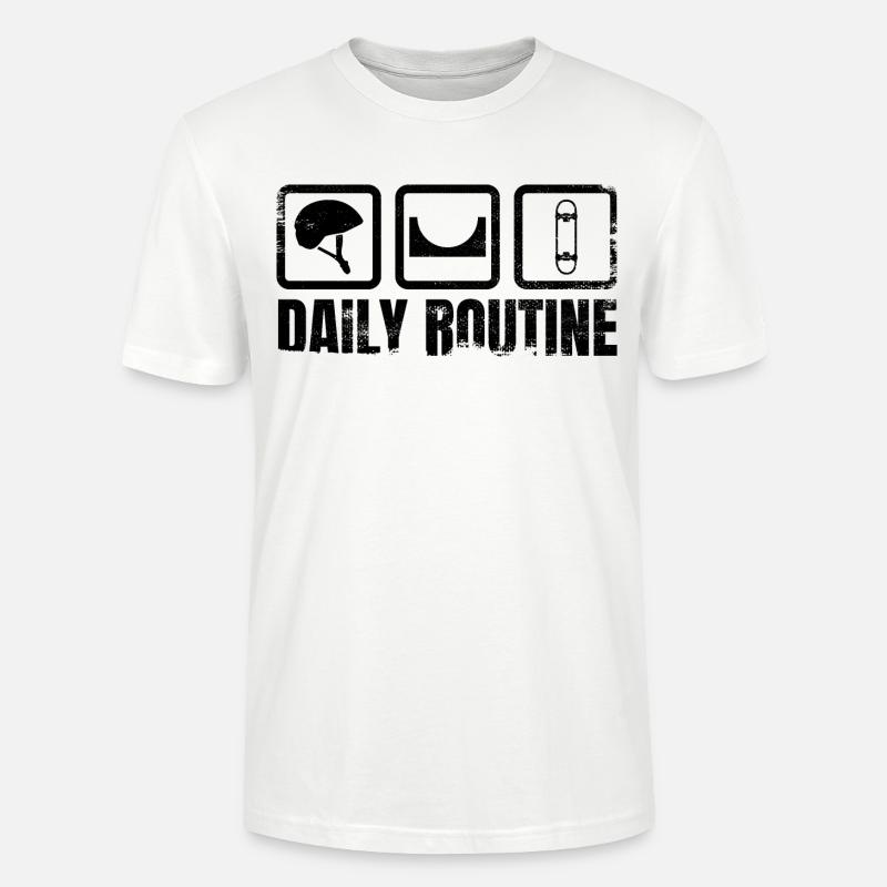 Tägliche Routine - Stanley/Stella Unisex Bio-T-Shirt CRAFTER - Weiß
