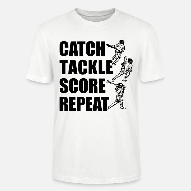 Attraper, plaquer, pointer, répéter - T-shirt bio CRAFTER Stanley Stella Unisexe - blanc