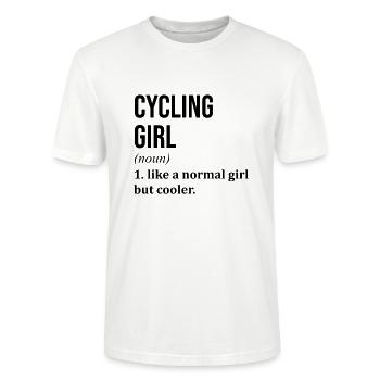 Cycling Cycling Cycling - Stanley/Stella CRAFTER Unisex Organic T-Shirt - white - Front - Alina (178cm) & Michal (187cm)