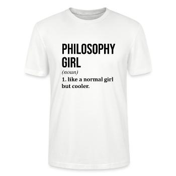 Philosophie Philosophie Philosophie - T-shirt bio CRAFTER Stanley Stella Unisexe - blanc - Devant - Alina (178cm) & Michal (187cm)